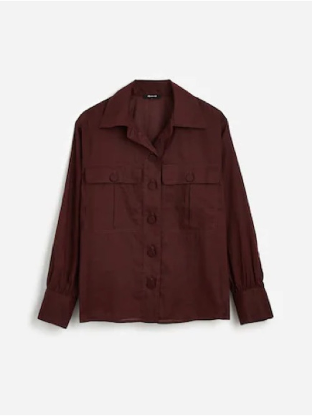 Madewell - Utility Pocket Button Down Lightweight Long Sleeve Blouse Size Medium - Picture 2 of 12